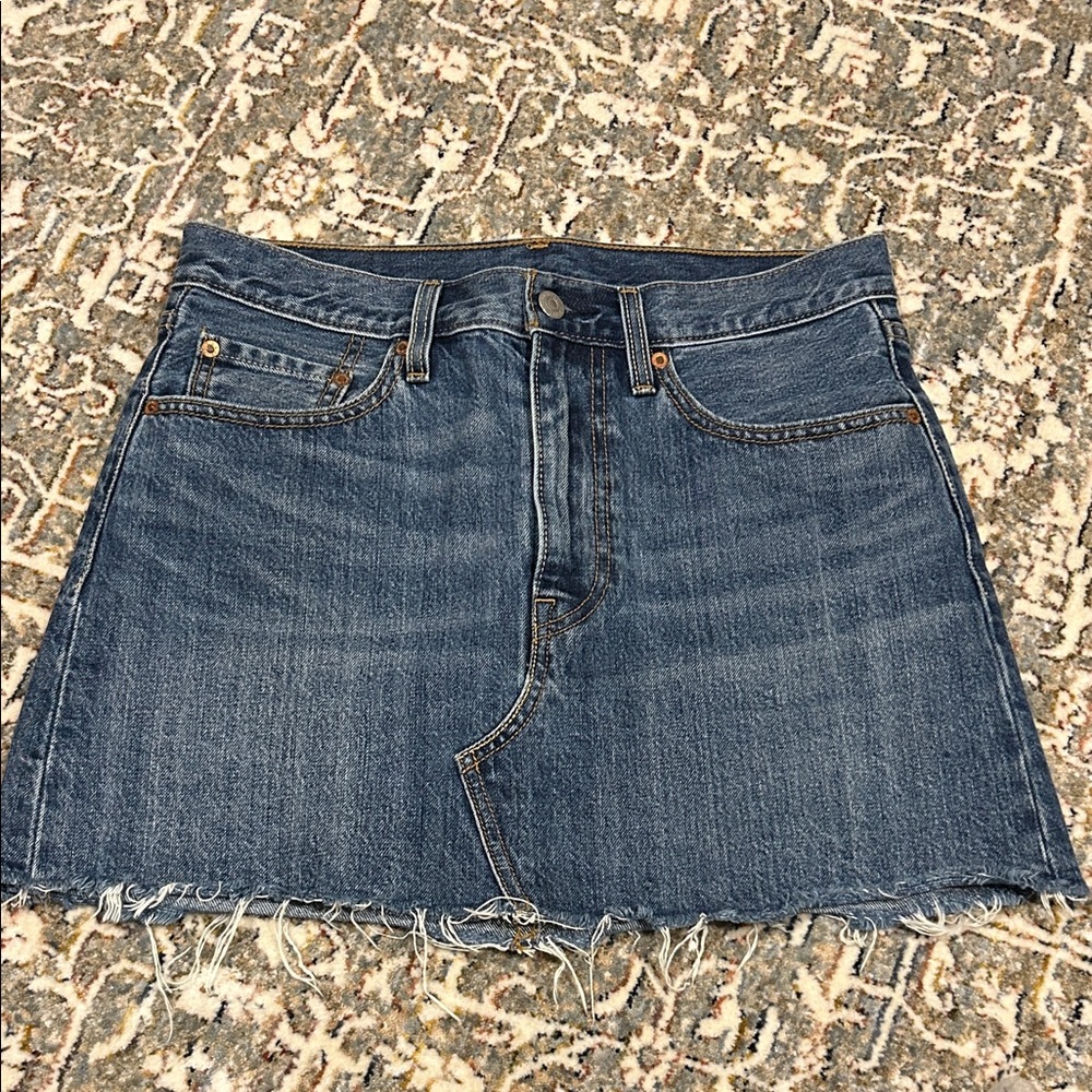Levi's Blue Denim Mini Skirt